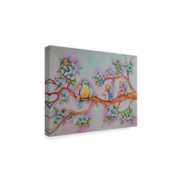 Angie Livingstone 'Blossom Fairies' Canvas Art,24x32